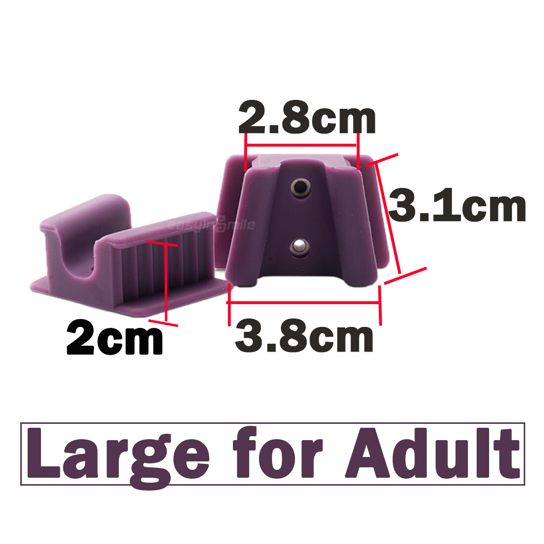 2Pcs Dental Bite Block Mouth Props Opener Intraoral Silicone Child/Adult Orthodo