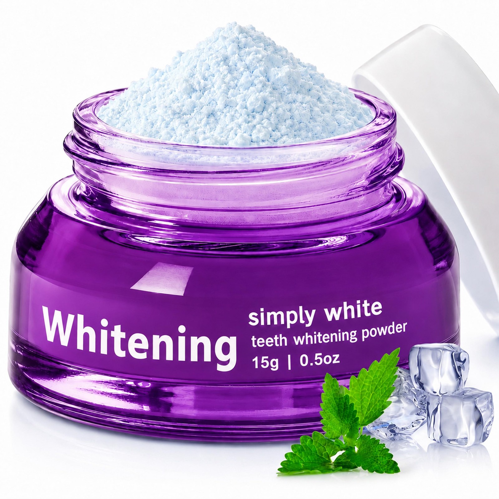 Eyekston Purple Teeth Whitening Powder Color Correcting Tooth Powder For Yellow