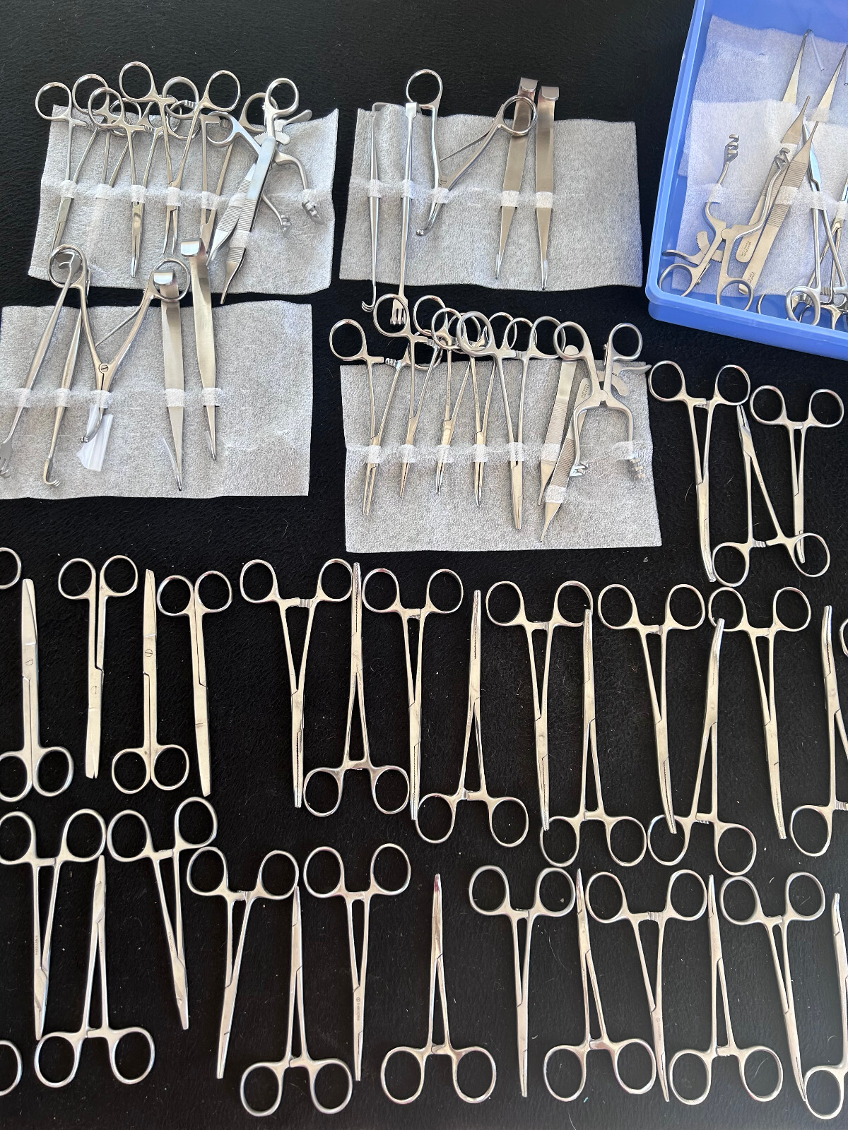 78 Assorted Forceps, Retractor, Holder, Dilator Plastic Surgical ,Vet Instrument
