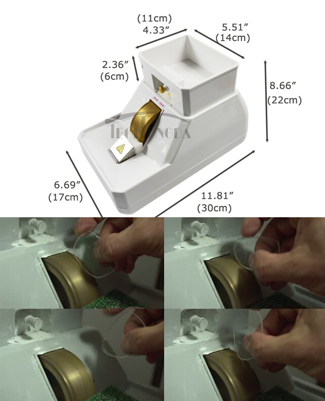 Intbuying 110V 50W Optical Hand Edger Manual Lens Grinder Diamond grinding wheel