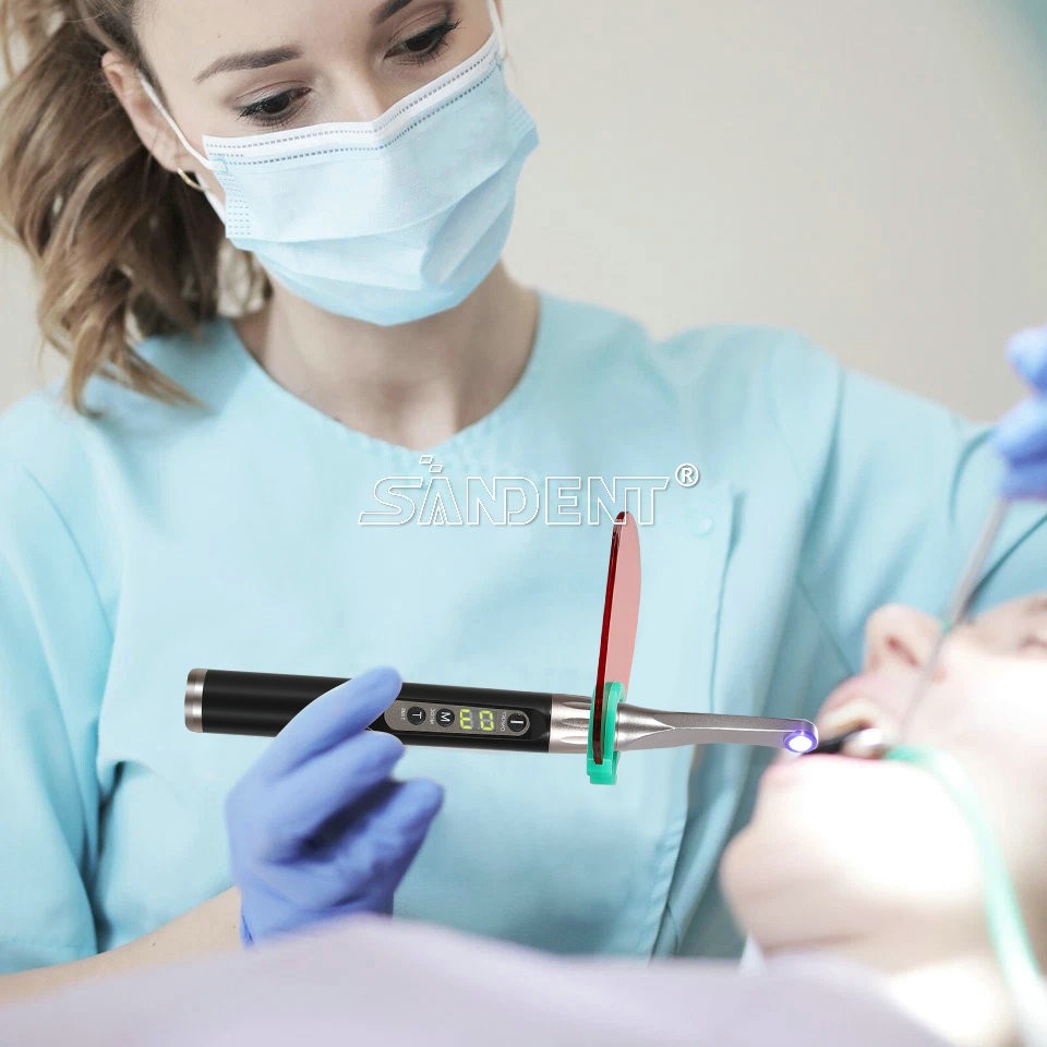 For Woodpecker Dental Wireless Curing Light Lamp iLED 1 second Curing 2500mw/c㎡