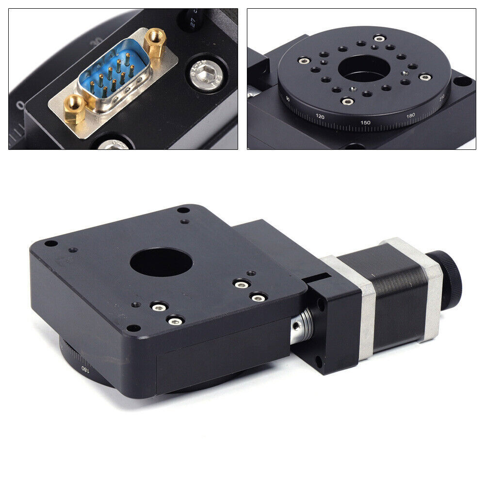 Electric 360?? Rotating Platform Optical Rotation Stage HT03RA100 High-Precision