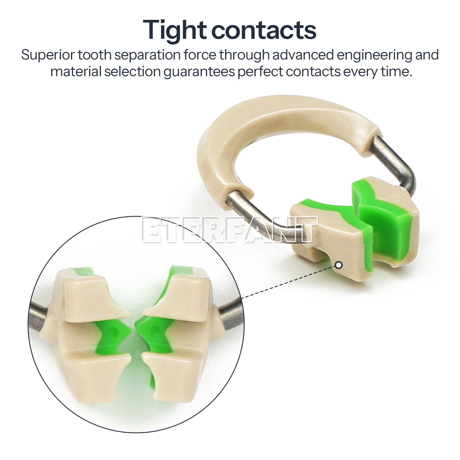 Dental 3D Separator Matrix Bands Rings Matrices Clip Clamp Titanium Fit Garrison