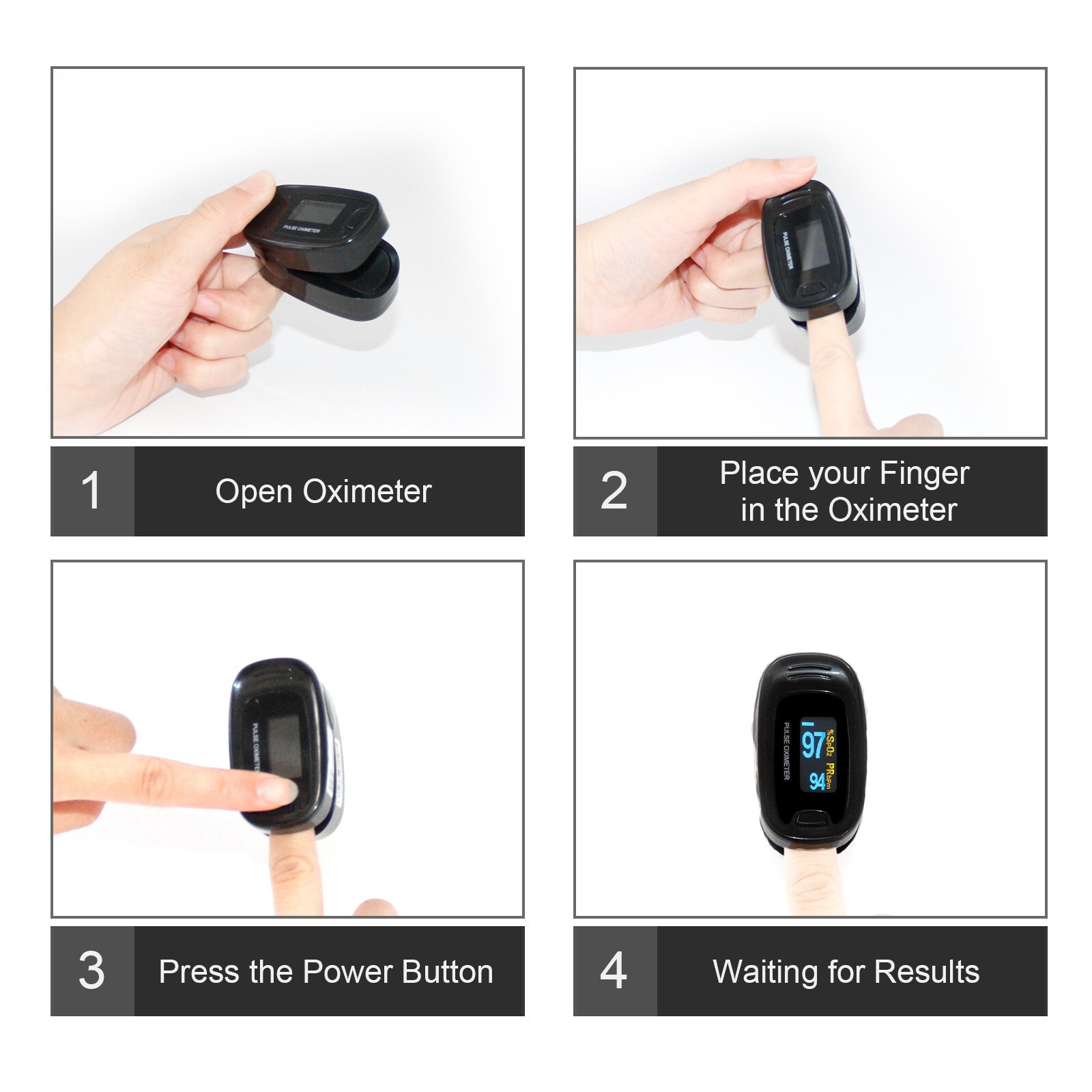 New OLED Fingertip Oxymeter Spo2,PR monitor Blood Oxygen Pulse Oximeter,50NA