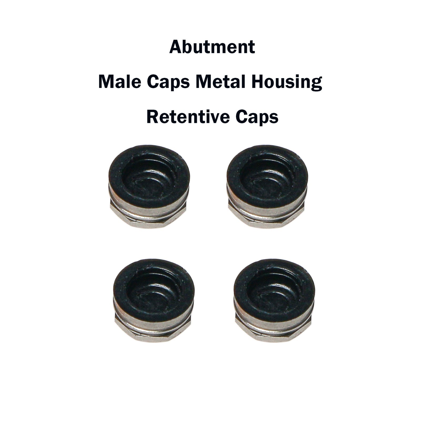 Universal Implant Locator Core Tool Overdenture Metal Housing & Lab Cap Assembly
