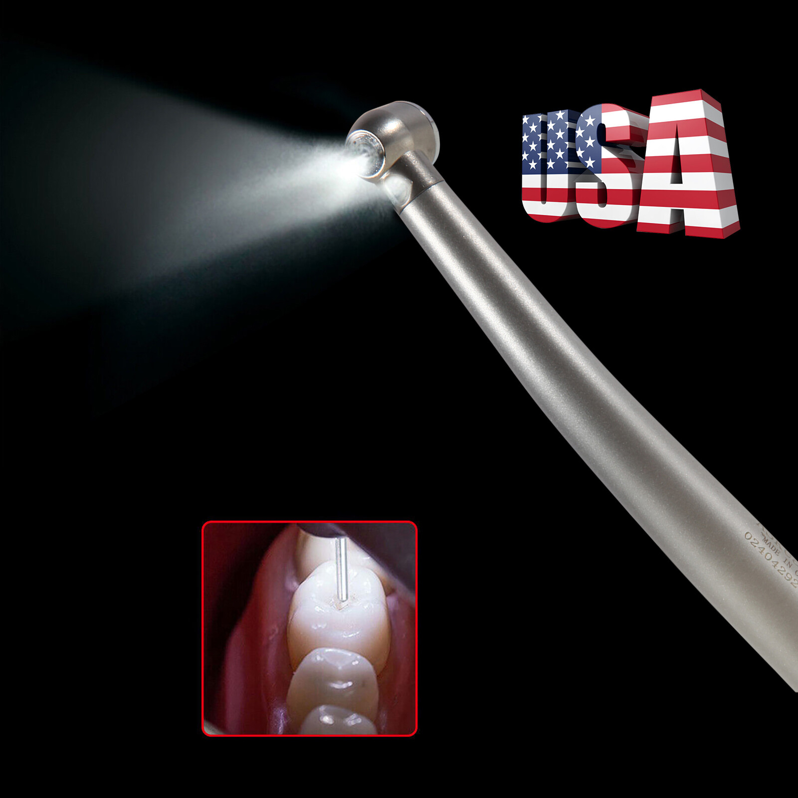 Dental Fiber Optic LED E-generator High Speed Handpiece 4H Connection Y