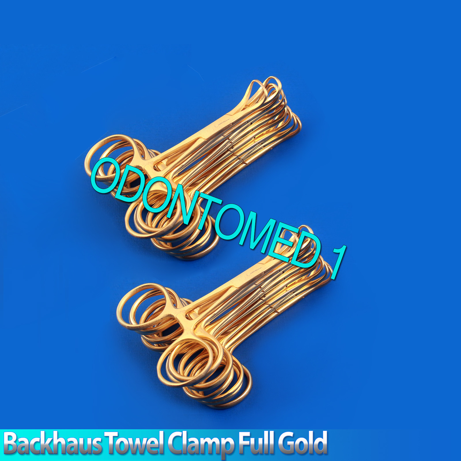 20 Backhaus Towel Clamp 3.5″ Full Gold surgical Instruments