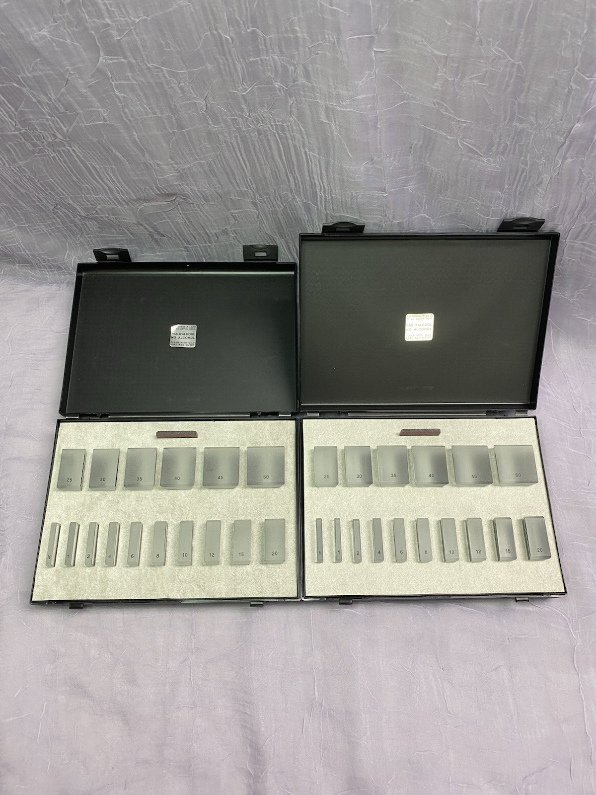 Luneau 16 Piece Loose Prism Set W/ Red Filter- Made In France- Two Available