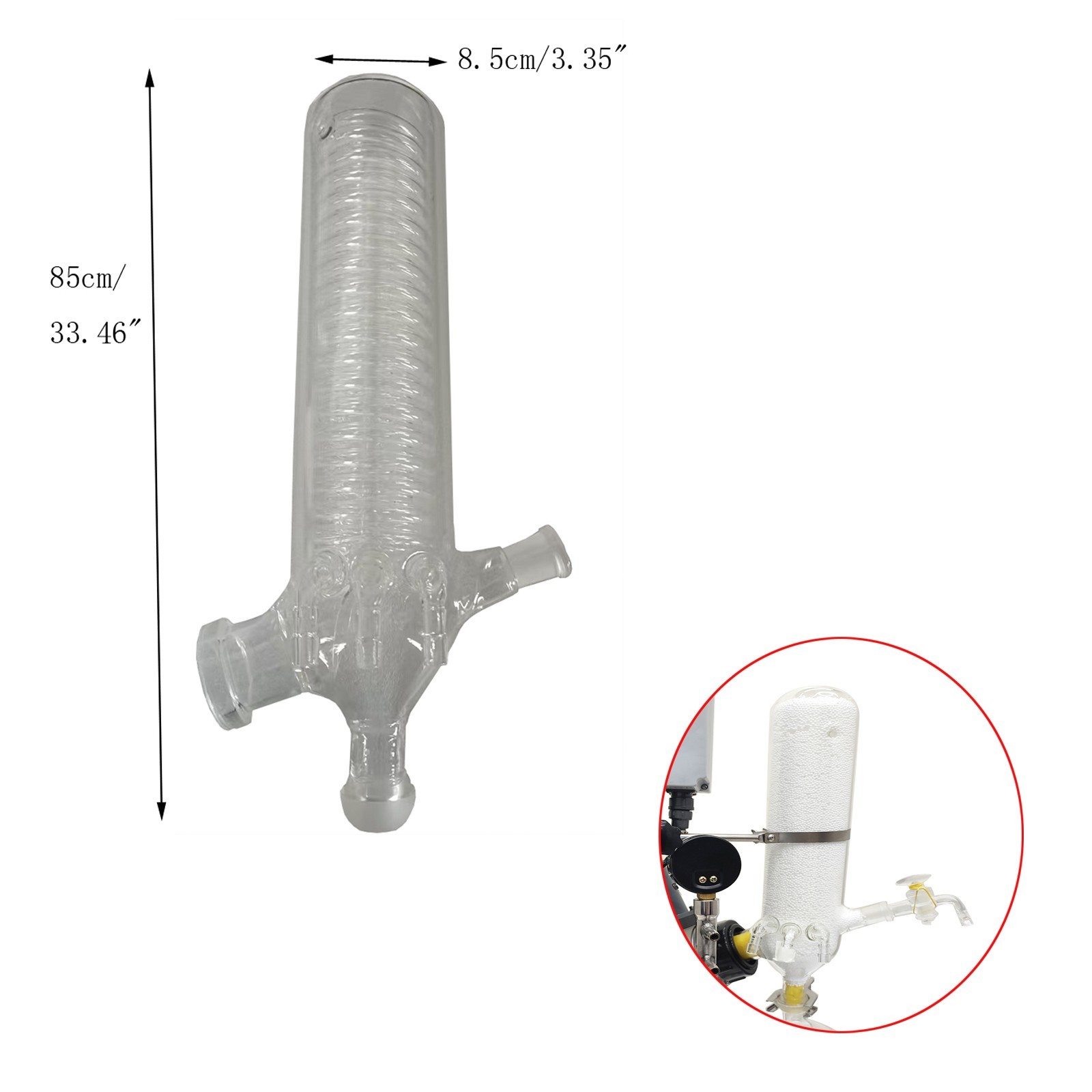 Rotary Evaporator Condenser for 2L Replacement Rotary Evaporator Condenser R-200