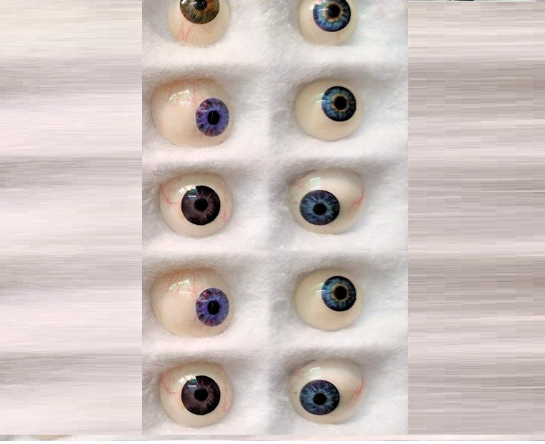 Comfortable Custom Fit Artificial Eye Prosthesis Set Of 10PC Free Shipping 100%