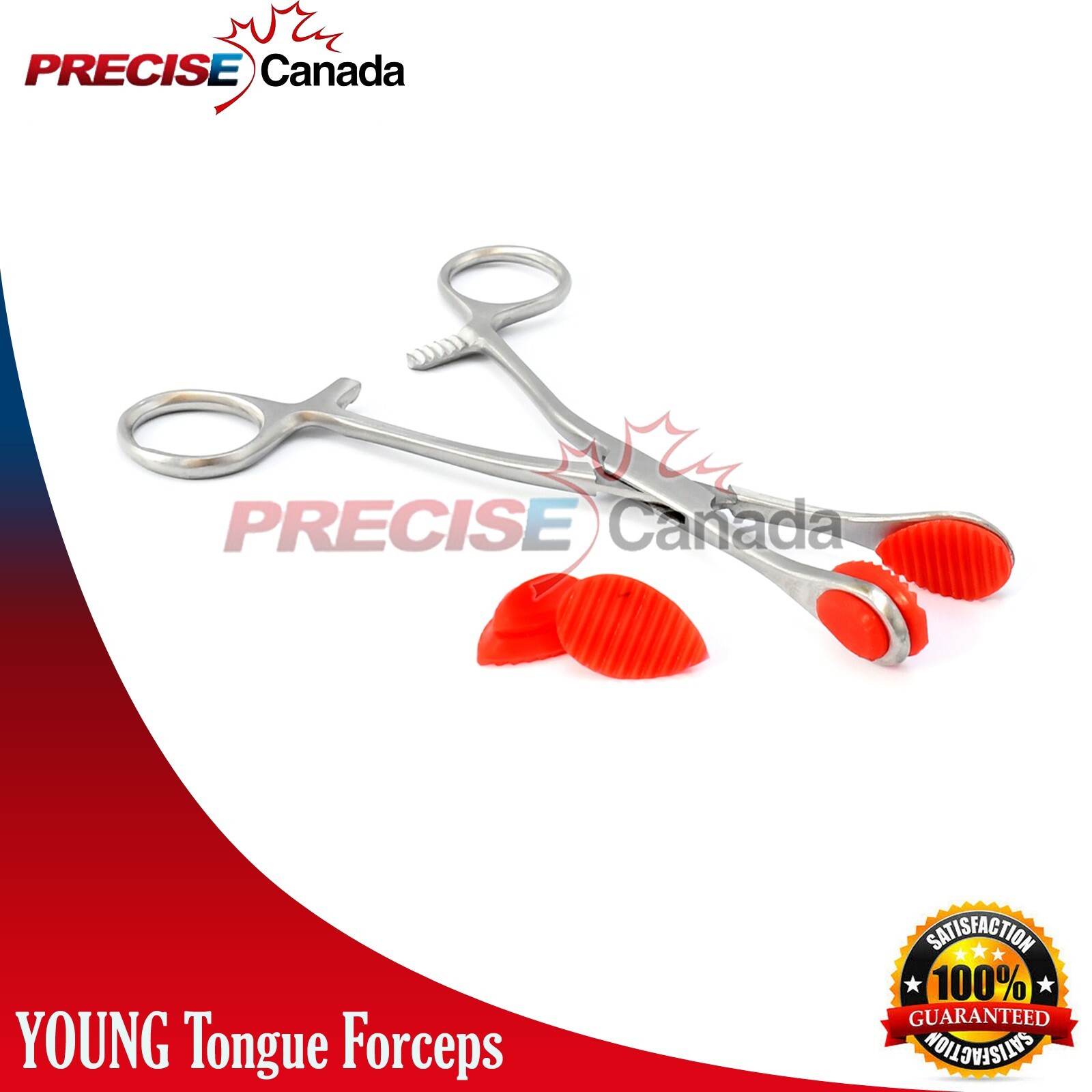 2 Pcs YOUNG Tongue Seizing Forceps 7″ Surgical Hospital & Veterinary Instruments
