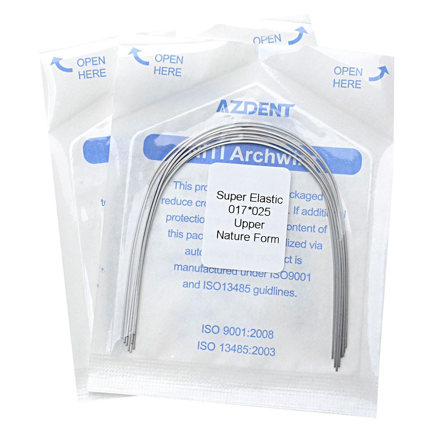 100Pcs Dental Orthodontic Niti Arch Wire Rectangular Super Elastic natural form
