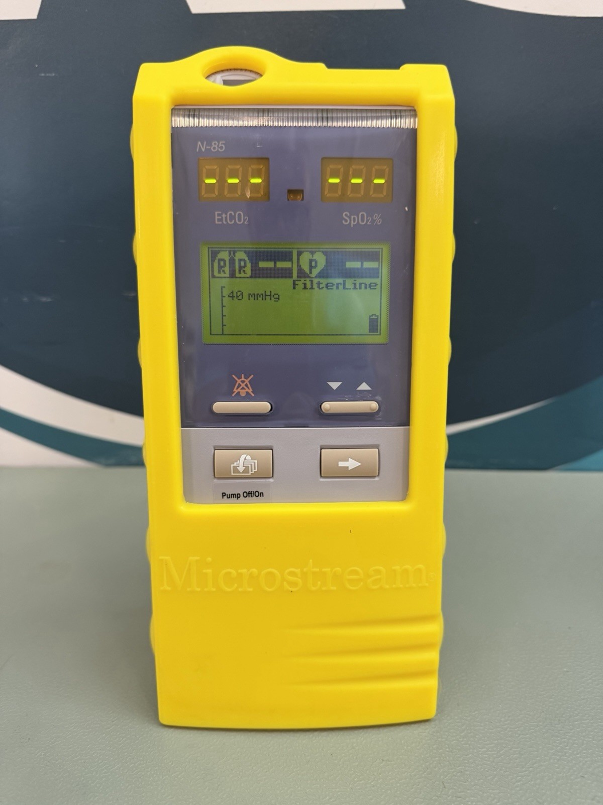 Nellcor Microstream N-85 Portable Bedside Capnogragh Pulse Oximeter W/Guard