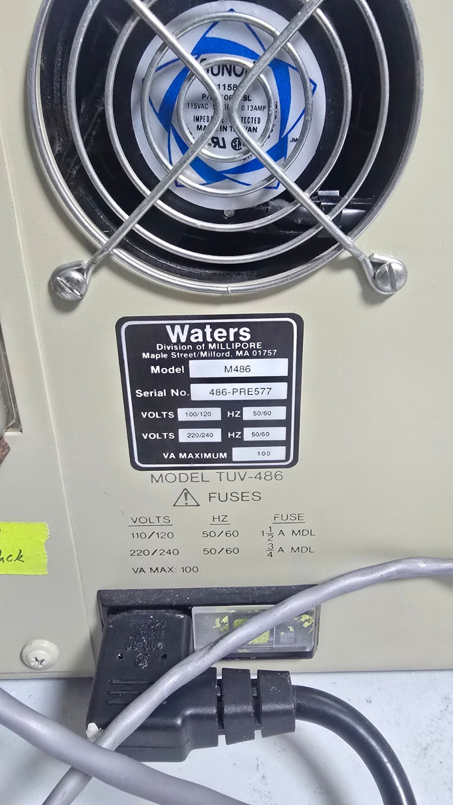 Waters 486 UV/Vis HPLC Detector Tunable Absorbance – Powers On – As-Is