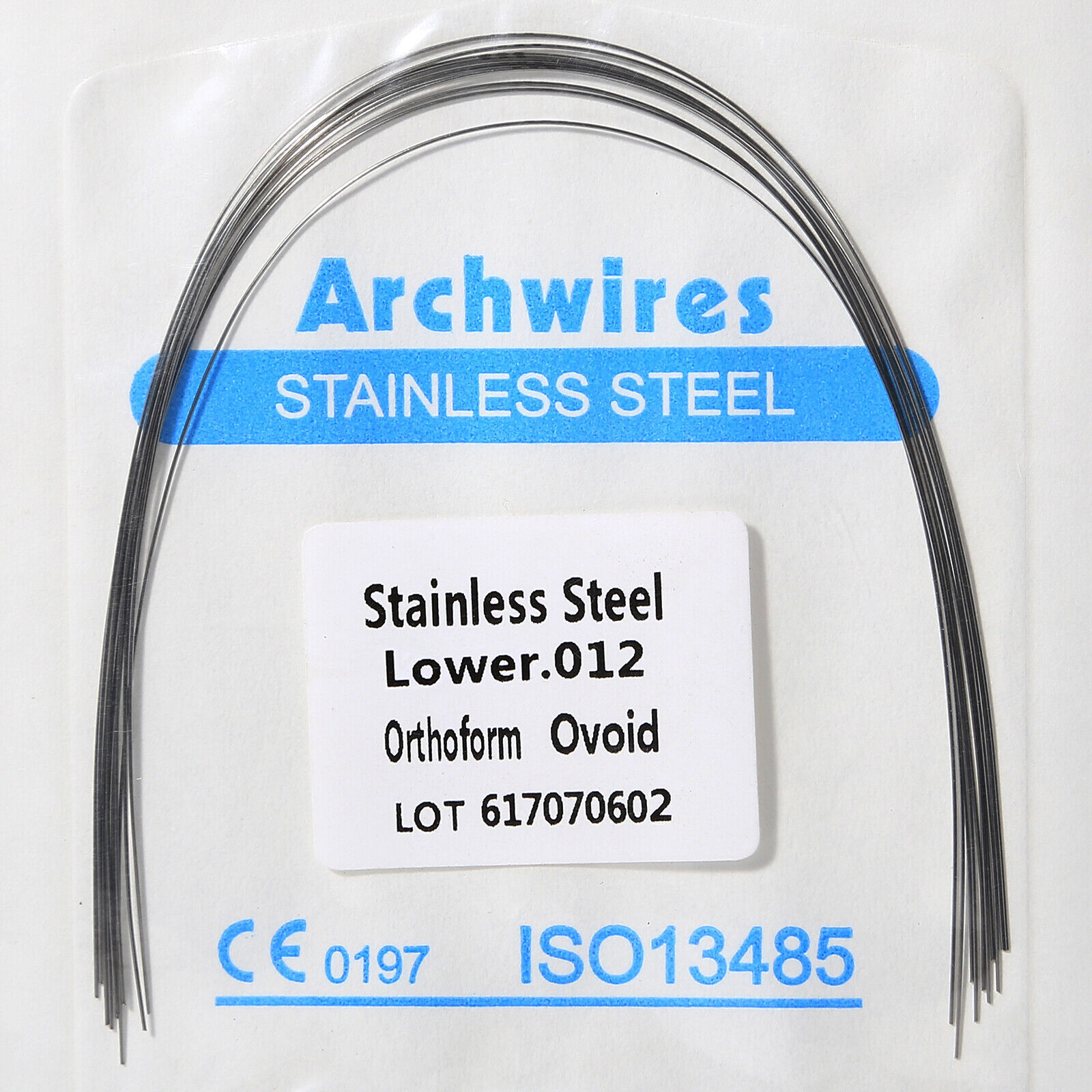 Dental Orthodontic Stainless Steel Rectangular Arch Wire Natural/Square/Ovoid