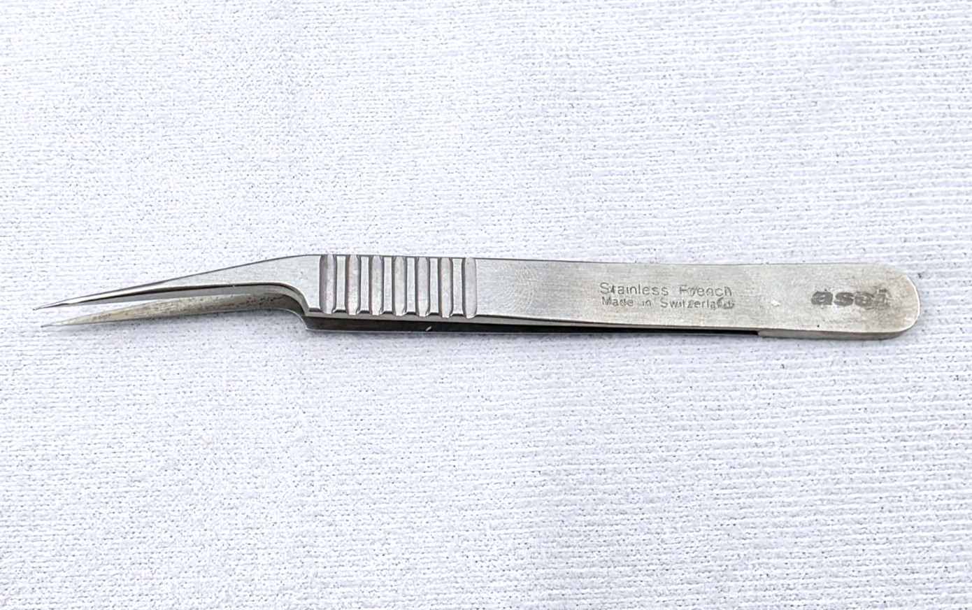 ASSI ASSI.D5A Vessel Dilator Forceps 11cm Angulated 0.3mm Tip Surgical