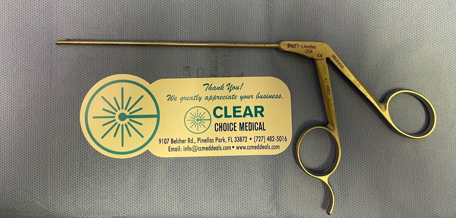 Shutt Concept Linvatec 1.1001 Master Micro Scissor Forceps 3.4mm Arthroscopic