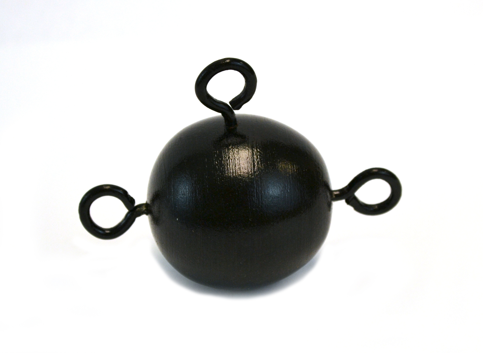 1 lb Painted Metal Inertia Ball with 3 fixed Eye bolts, Pendulum