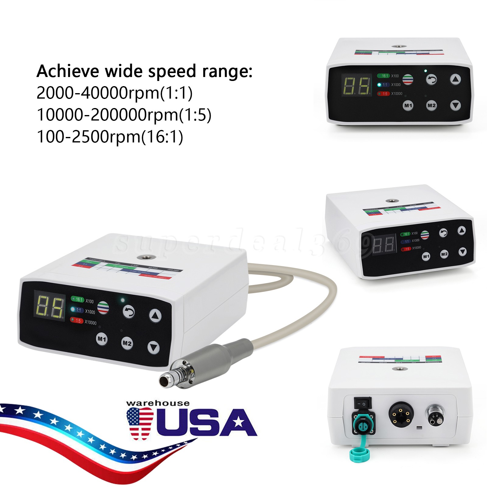 Dental Brushless LED Electric Micro Motor Fit NSK E-Type 1:1/16:1/1:5 Handpiece