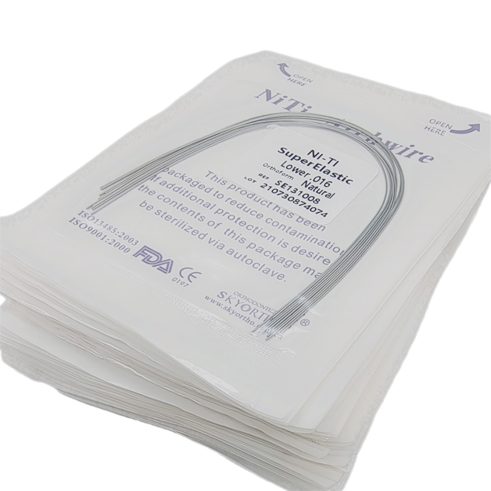 100 Packs Dental Orthodontic Super Elastic NITI Arch Wires Round Natural Form