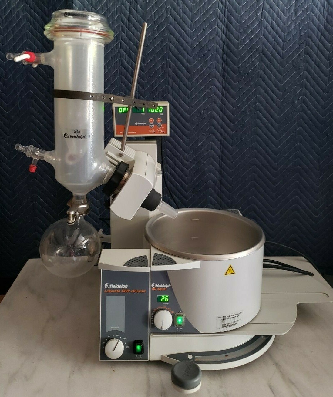 Heidolph Laborota 4000 efficient Rotary Evaporator w/Glass, Bath, Vac Controller