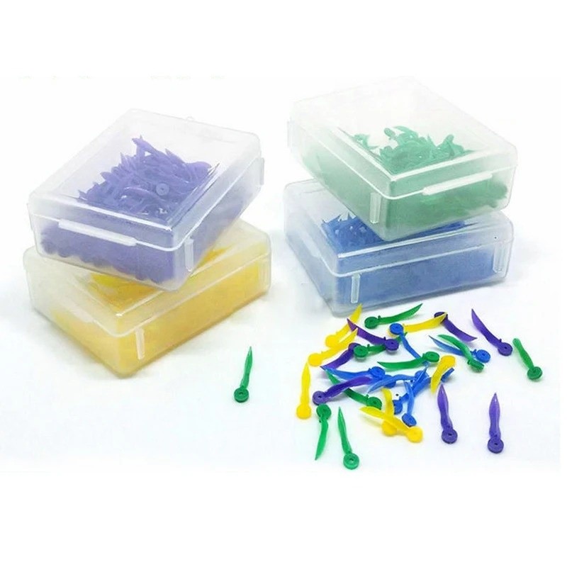 Mixed Disposable Plastic Wave Shape Dental Tooth Gap Composite Interdental Wedge