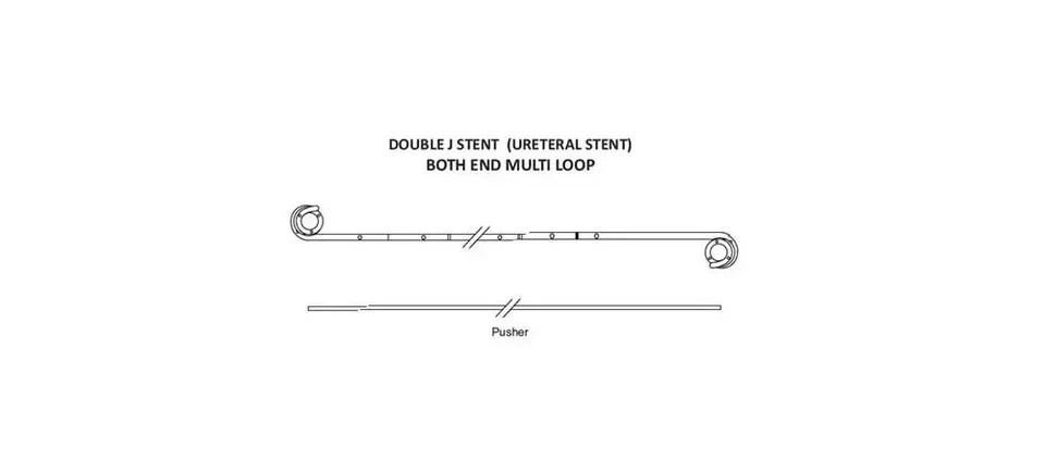 Double J stent with pusher urology 5Fr 26cm 50 pieces DJ Stent FREE SHIPPING