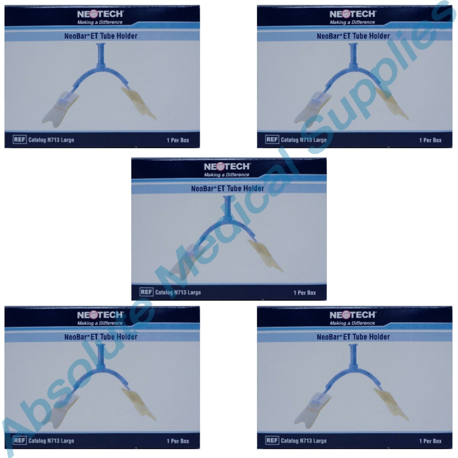 *5-Pack* Neotech NeoBar ET Tube Holder Large Blue N713