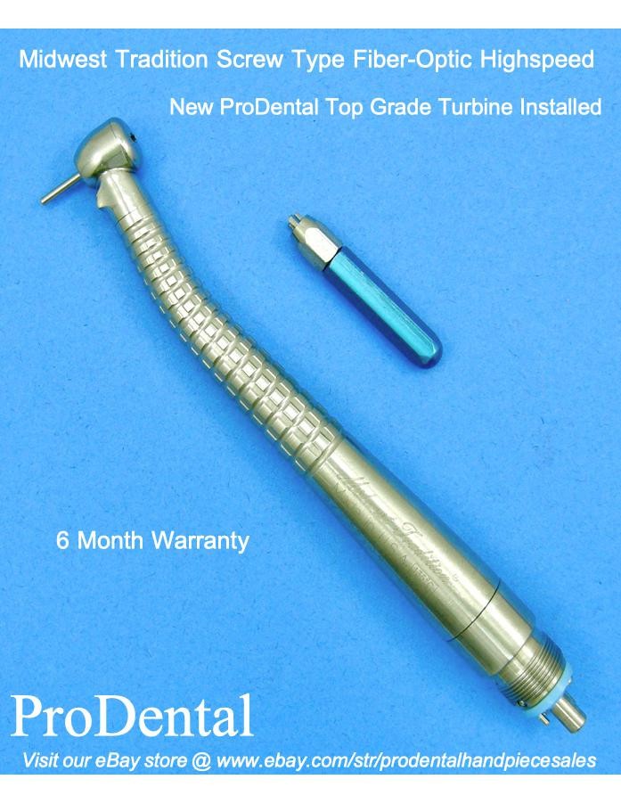 Midwest Tradition Screw Type Fiber-Optic Highspeed Dental Handpiece – ProDental