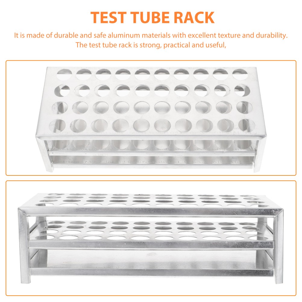 Multi-use Test Tube Stand Multifunctional Vial Rack Aluminum Holder