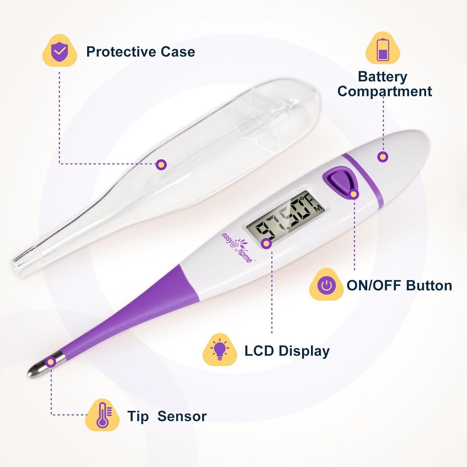 Easy@Home Basal Body Thermometer: BBT for Fertility Prediction with Purple
