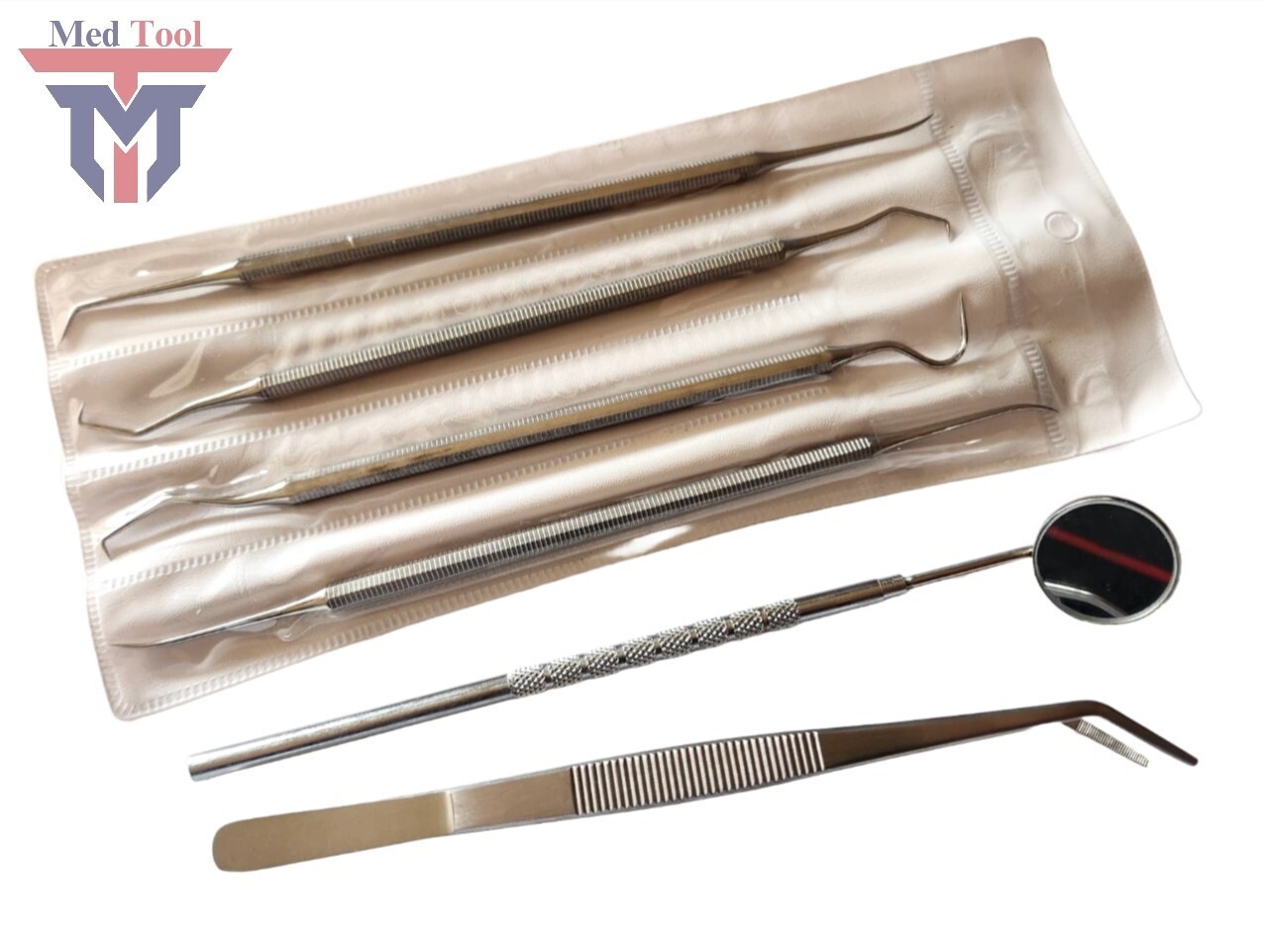 6pcs Professional Basic Dental Set Kit Stainless Steel Instruments
