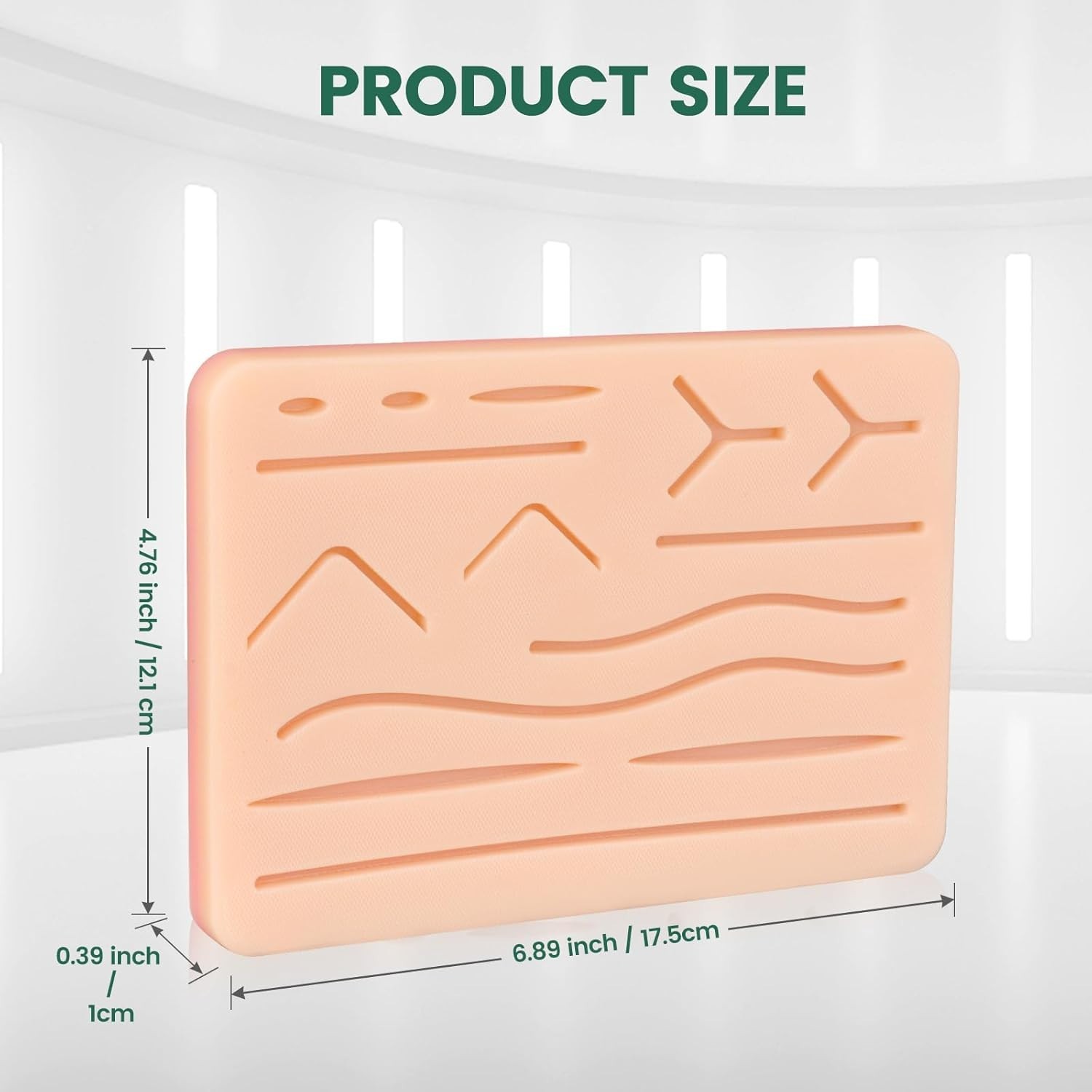 Realistic 3-Layer Suture Practice Pad – Non-Toxic Silicone for Medical Training