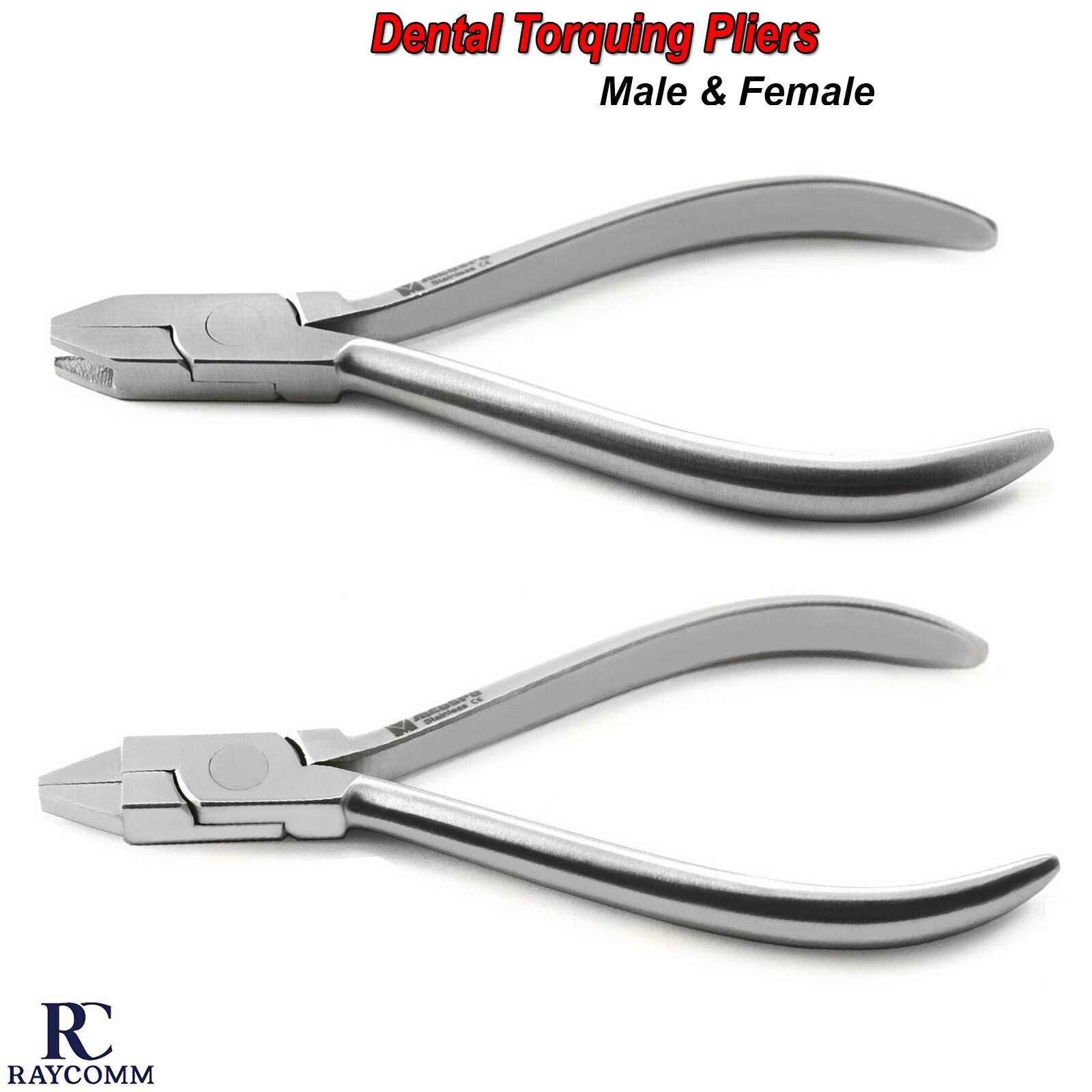 Orthodontic Male & Female Torquing Pliers Dental Torque Bending Arch Wire Set