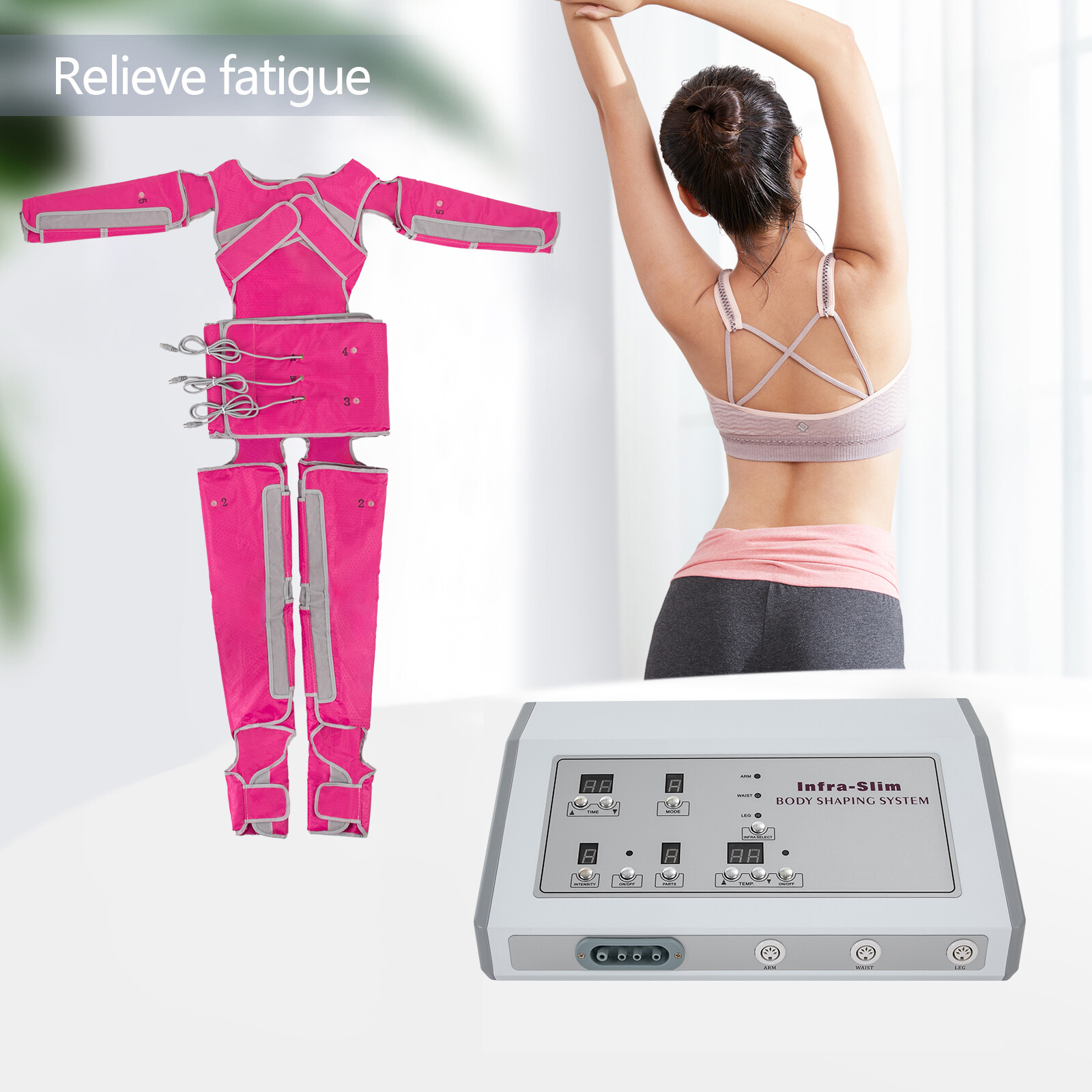 Air Pressure Lymphatic Drainage Pressotherapy Weight Loss Slimming Machine 110V