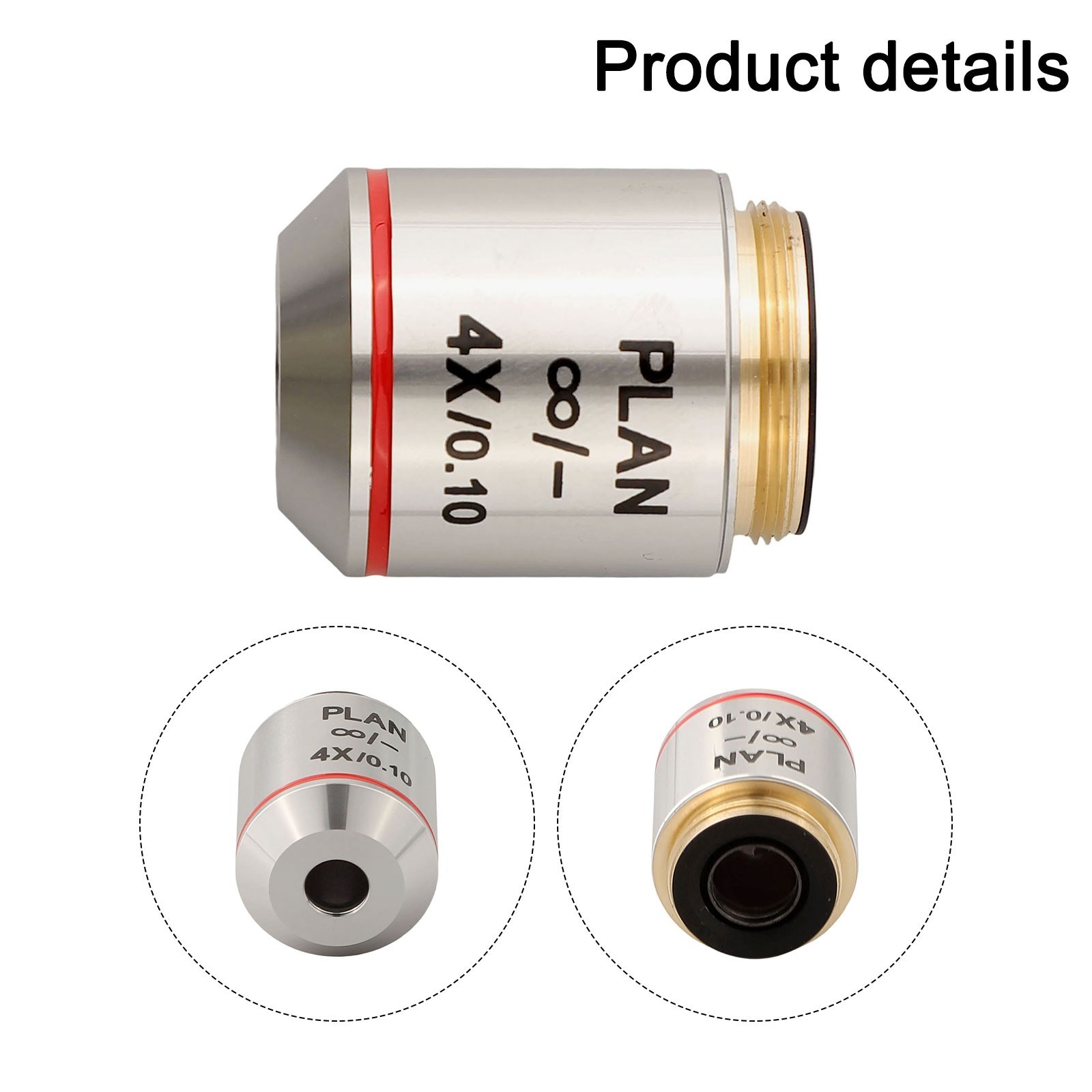 Microscope Accessory Lens Achromatic Design with Multiple Magnifications