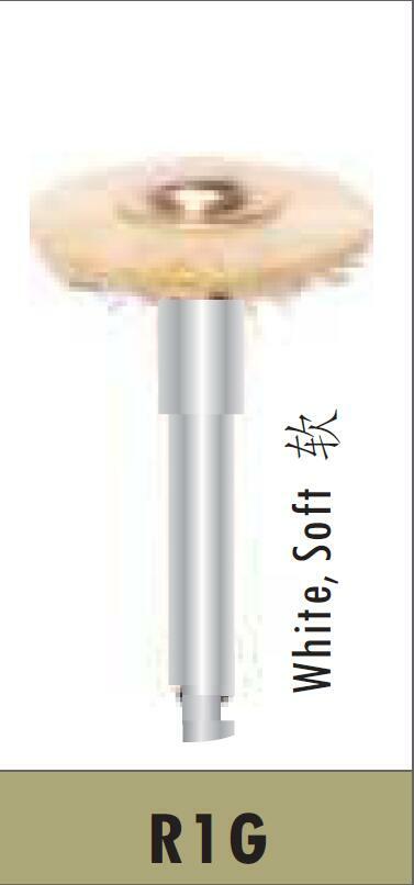 1-200X RA Flat Goat Hair Dental Polishing Brush R1G for Smooth Surface Finish