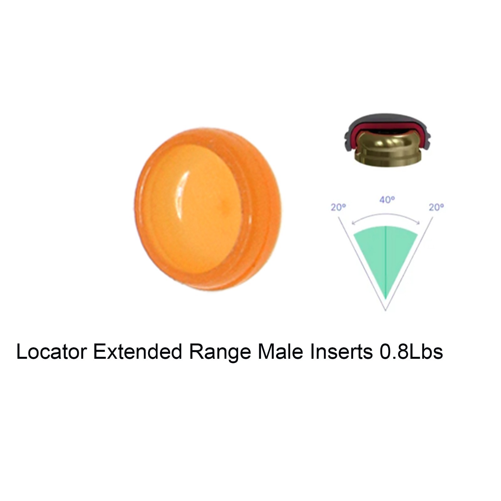 US Zest Locator system Male Cap Inserts 20Pcs Standard Replacement Compatible