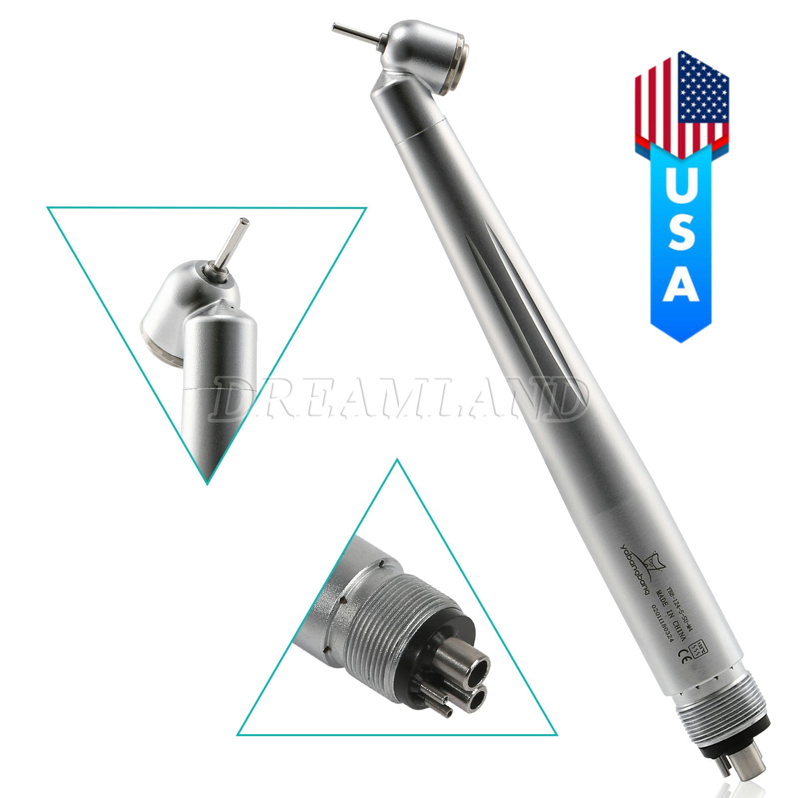 FG1.60mm Dental Contra Angle Inner/Exter Water Low Speed Handpiece BJ