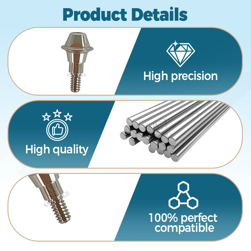 20 pcs Titanium Multi unit straight abutment compatible with ICX platform D4.8