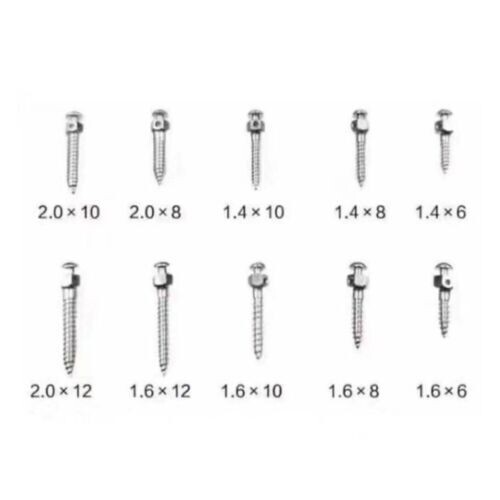 10pcs Dental Orthodontic Mini Implants Screw Titanium Alloy Screws 1.4/1.6/2.0mm