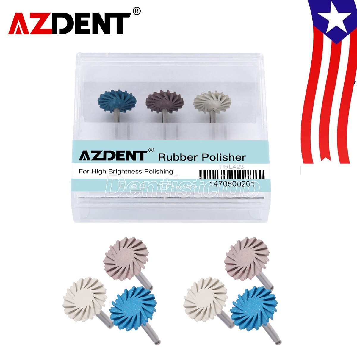 6Pcs Dental Composite Polishing Diamond Wheel System RA Disc Coarse/Medium/Fine