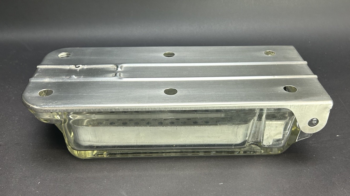 BP Bard-Parker Pyrex Glass & Stainless Steel Instrument Sterilization Tray