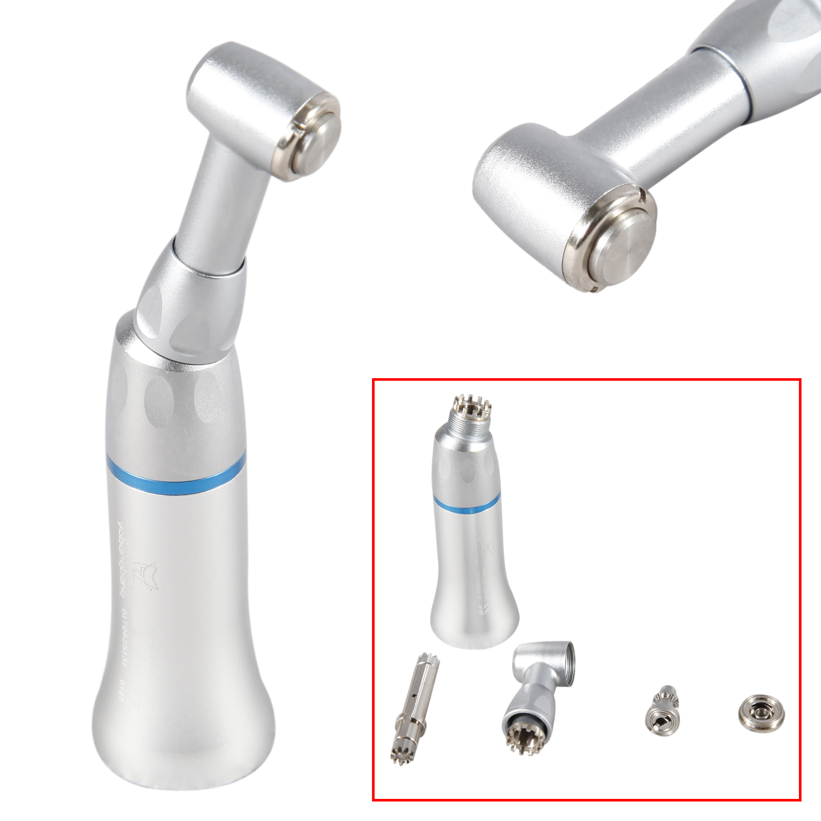 5X Dental Low Speed Push Button Contra Angle Handpiece fit NSK E-type Motor YAD
