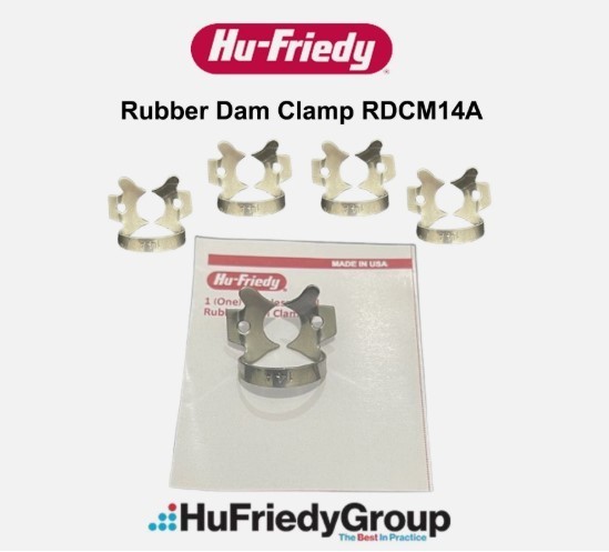 Lot of 10Pcs HU FRIEDY Dental Rubber Dam Clamp No.14A RDCM14A