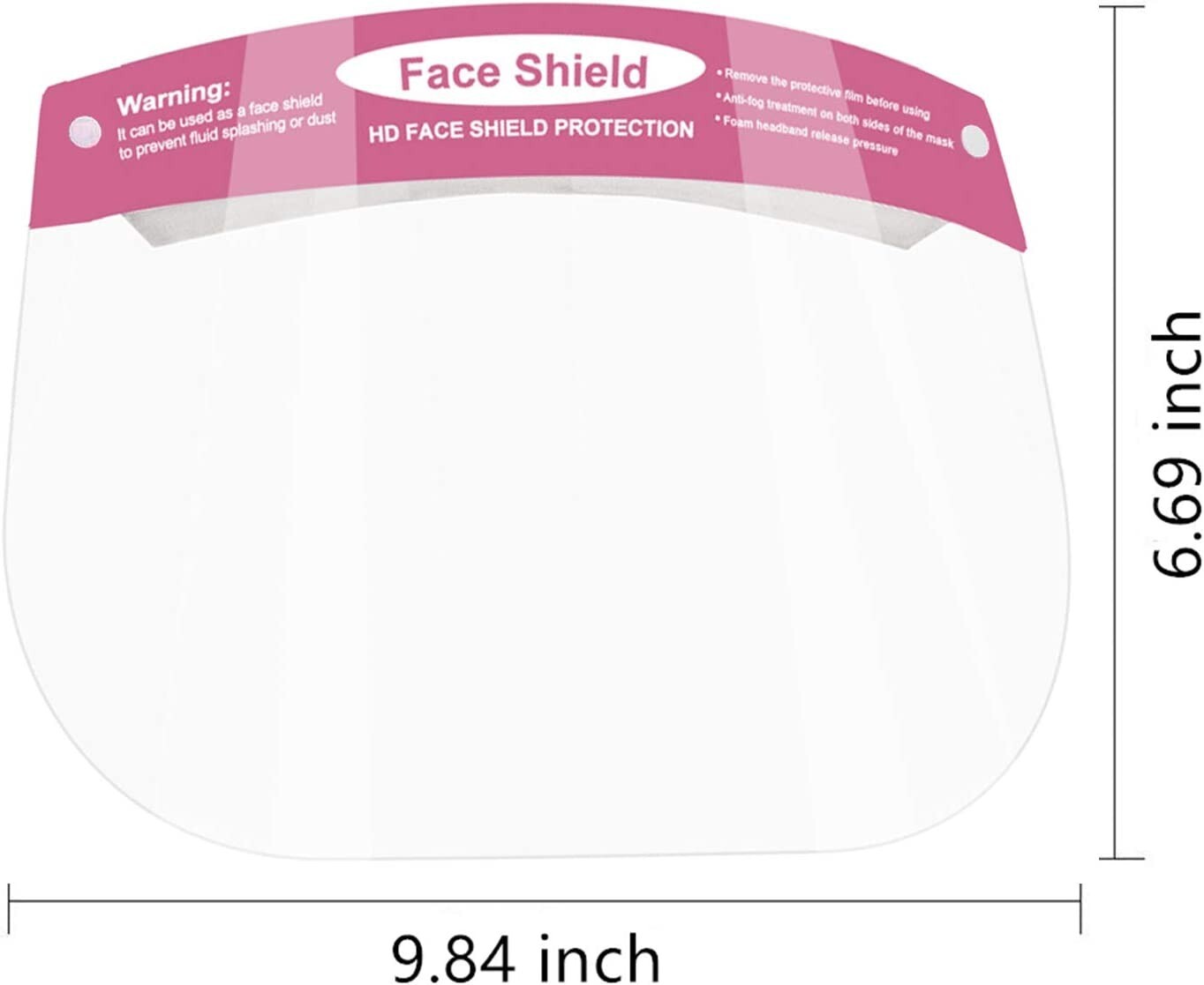 KIDS FACE SHIELD VISOR SAFETY PROTECTOR UNISEX WASHABLE REUSABLE FULL FACE COVER