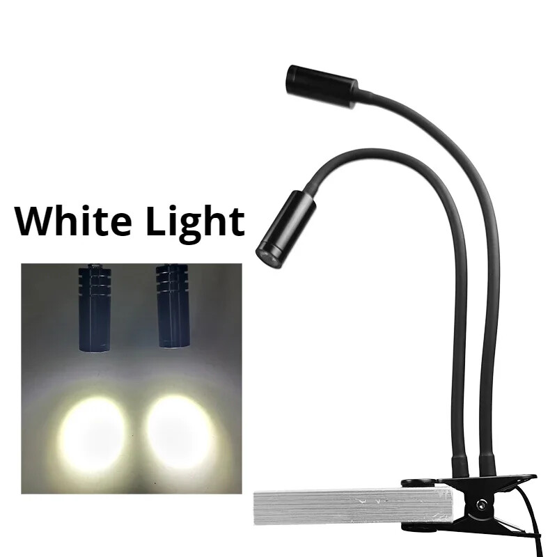 Gooseneck Lamp Microscope Universal Clamp Light Source Spotlight Led Spotlight
