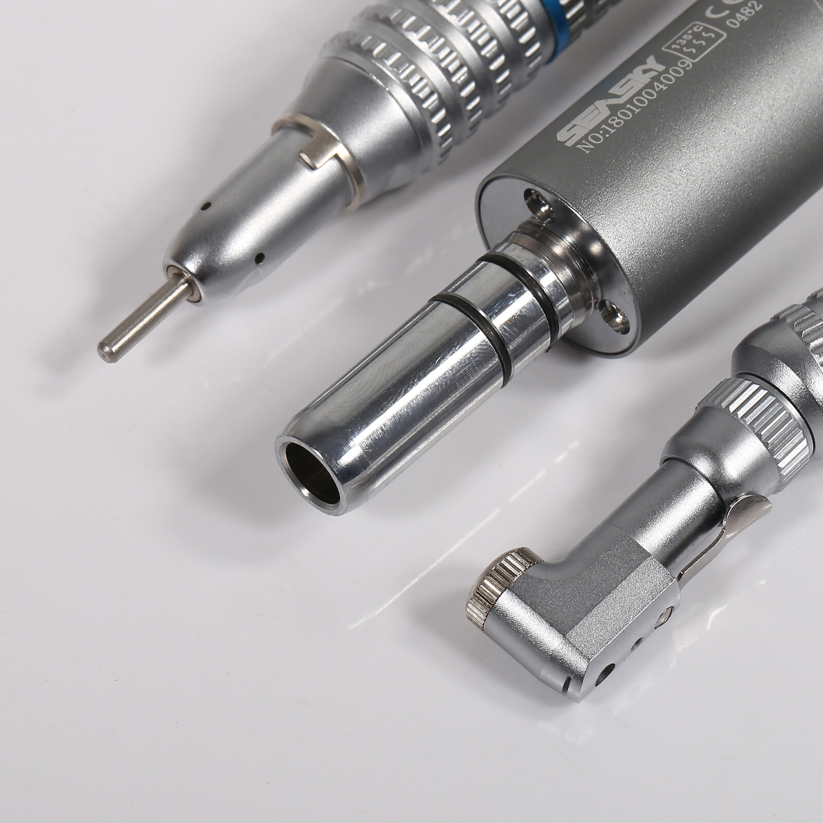 Dental Slow Speed Handpiece Contra Angle Straight Air Motor 4 Hole Kit YP4