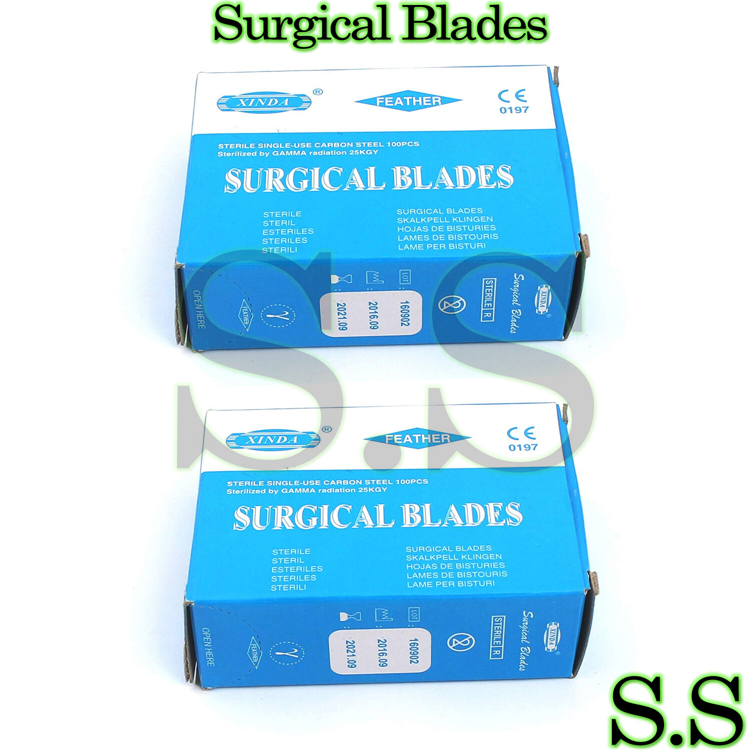 200 Pc Surgical Use Carbon Steel Scalpel Blade Sterile #22