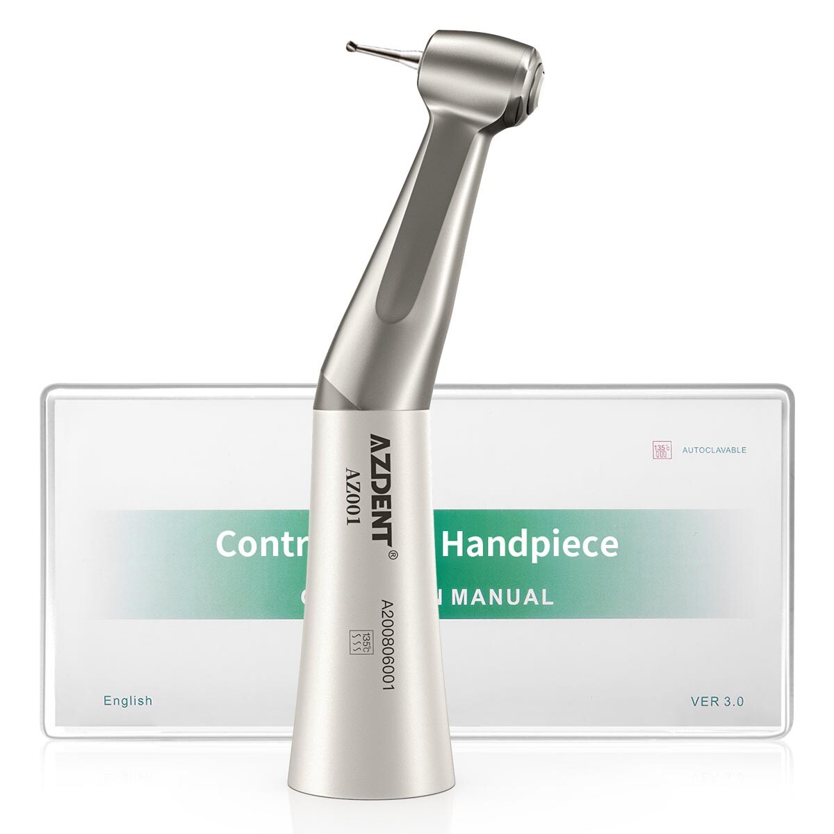 AZDENT Dental Slow Low Speed Contra Angle Handpiece E-type Push Button